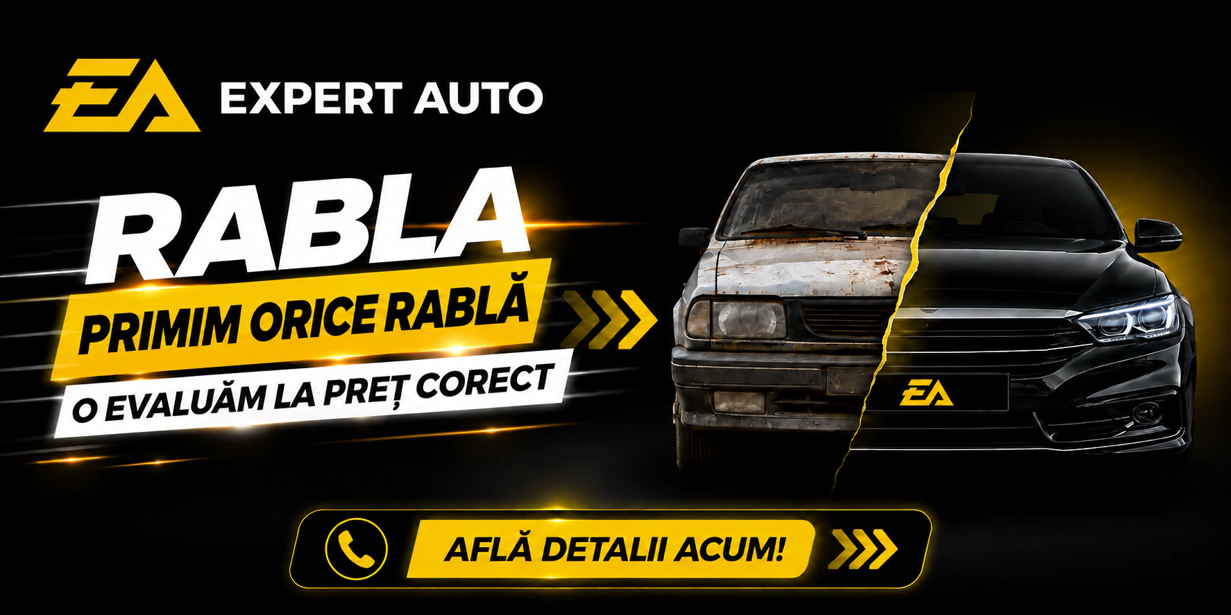 Rabla ExpertAuto: Primim orice rablă și o evaluăm la preț corect pentru schimbul cu un automobil de la ExpertAuto.